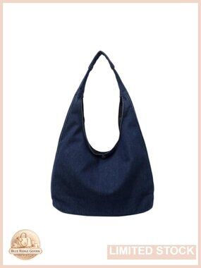 Denim Tote Bag Large Hobo Shoulder Crossbody Purse